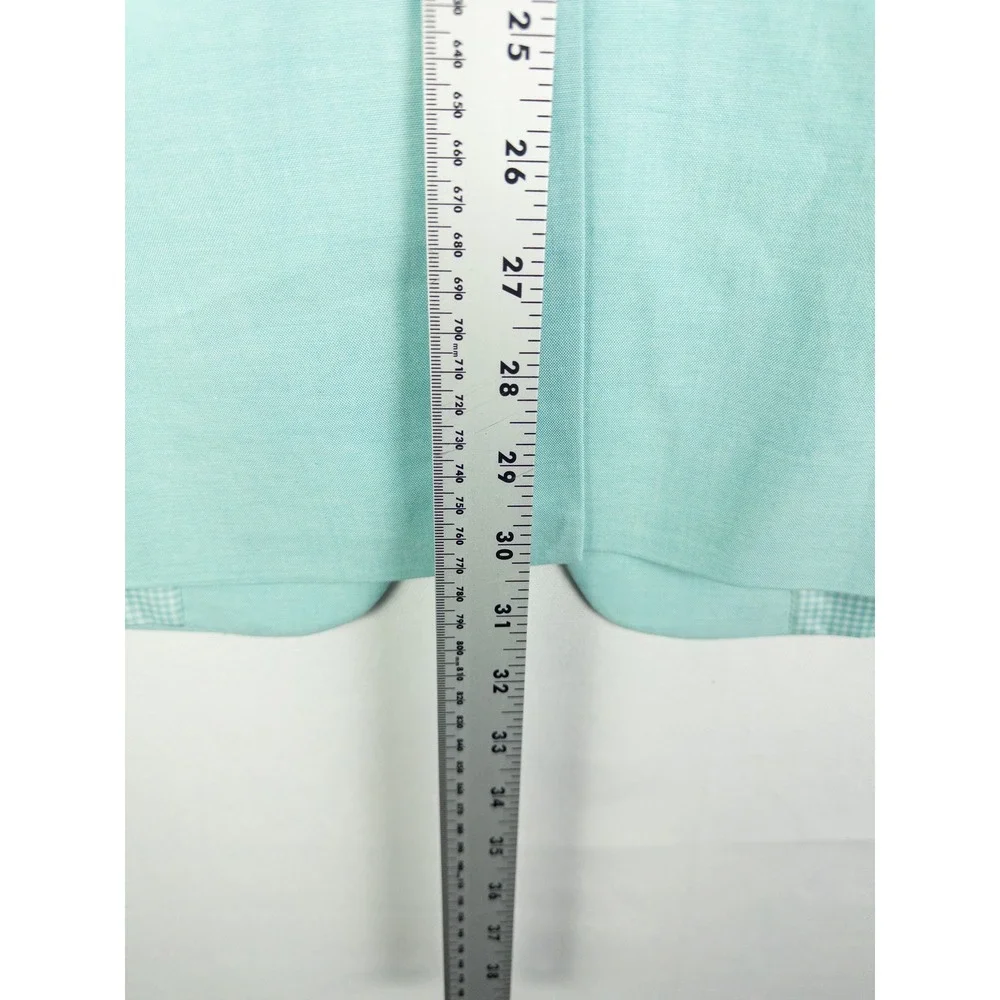 Saddlebred Mint Turquoise Sport Coat Blazer Mens Gingham Lined 42R Preppy Countr